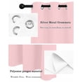 thumbnail image 5 of Soild Color Thermal Insulated Blackout Curtains for Bedroom 54 Length Pink Room Darkening Curtain 1 Panel Grommet Window Curtain Drape for Living Room Nursery Room, 5 of 7
