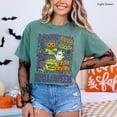 thumbnail image 2 of PAVIG Spooky Club Halloween Shirt, Ghost Pumpkin Witch Garment-Dyed Tee, 2 of 8