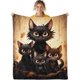 thumbnail image 1 of Manta de gato - Manta de gato arcoíris Manta de gato arcoíris para habitación de niñas Manta de regalo de gato arcoíris Navidad Halloween Día de San Valentín Pascua Adolescente Niño Regalo ﻿, 1 of 5
