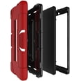 thumbnail image 5 of FIEWESEY for Walmart Onn 8 Pro 8 Inch Tablet Case, Heavy Duty Shockproof Dropproof Hybrid Rugged Armor with Kickstand Full Body Protective Case for Walmart Onn 8 Pro (Model ONA100003561)(Red/Black), 5 of 7
