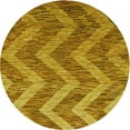thumbnail image 1 of Ahgly Company Tapis d'Intérieur Ronds Transitionnels Jaunes Lavables à la Machine, 3 Pieds Rond, 1 of 7