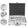 thumbnail image 4 of Estuche De Transporte Para Tatuajes, Caja De Almacenamiento Para Máquina, Caja Organizadora Acolchada Con Cerradura, Aleación De Aluminio Eigraketly CE002091-00, 4 of 7