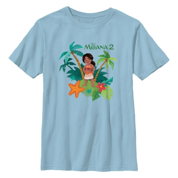 Boy's Moana 2 Simea Portrait Graphic T-Shirt