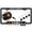 Black - Style 1, variant on [Officially Licensed US Marine Corps Product] - USMC Proud Parent - Domed Custom-Made Personalized Narrow (Thin) Top 4 Hole Metal Car License Plate Frame with Free caps - Chrome Frame (Qty: 1)