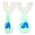 thumbnail image 1 of Cepillo de dientes de entrenamiento manual, 2 piezas Cepillo de dientes en forma de U Cepillo de dientes de boca completa Cepillo de dientes en forma de U Elegante y moderno, 1 of 14
