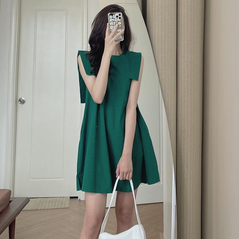 korean short dress Korean Chiffon Floral Short Dress