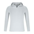 thumbnail image 3 of Riecok Lightweight Hoodies for Men Long Sleeve Hooded Pullover Tops Solid Color Casual Athletic Clothes Quick Dry, 3 of 7