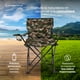 thumbnail image 4 of Silla Plegable de Camping Reforzada Con Portavasos y Bolsa de Transporte Color Camuflaje Militar, 4 of 6