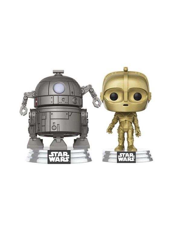 Collectible Funko POP! Star Wars C-3PO and R2-D2 Concept Series 2 Pack Bobble Heads Vinyl Figures (Exclusive)