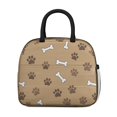 thumbnail image 2 of Dog Paw Print and Bone Brown Insulated Leakproof Lunch Box for Work, Lunch Bag for Women Men, Loncheras Para Mujer for Beach Travel Picnic Camping, 2 of 6