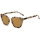 thumbnail image 1 of Lentes de Sol SOJOS Ojo de Gato SJ2052 Moda UV400 Marrón/Oro, 1 of 5