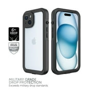 Body Glove Tidal Waterproof Phone Case for iPhone 15 - Black/Clear