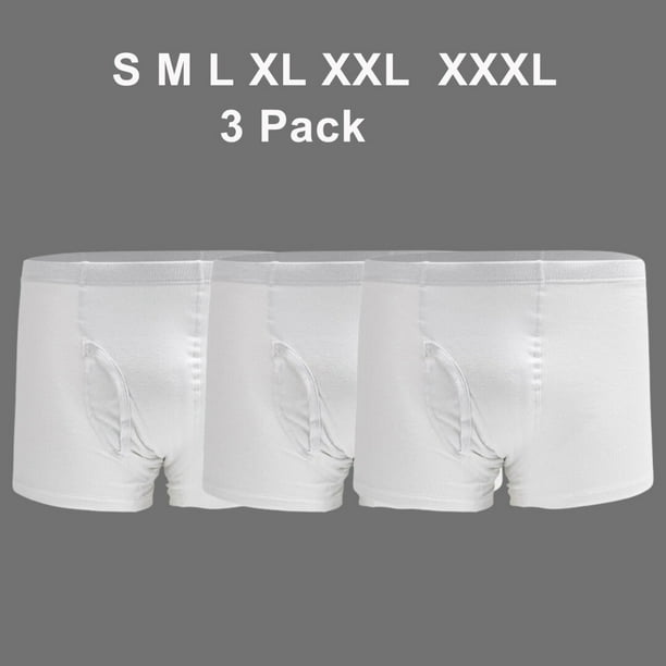 Men's Incontinence Underwear 3Packs Bladder Control Briefs Washable