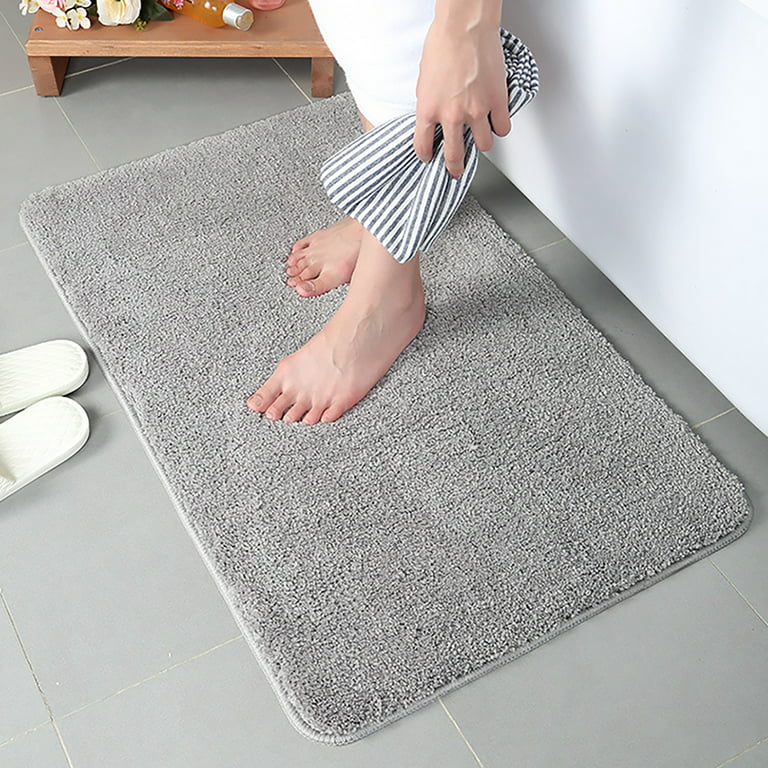 Grofry Polyester Floor Mat Good Adsorption Wide Application Exquisite  Elastic Floor Cushion for Daily Use Tan 
