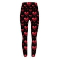 thumbnail image 6 of Jsaierl Leggings Women Tummy Control Love Heart Print Tights Casual Legging Pants Stretch Soft Workout Leggings Spring Clothes for Women 2025, 6 of 6