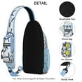 thumbnail image 3 of Crossbody Sling Backpack for Women Men Nautical Boat Anchors Helm Lighthouses Shoulder Sling Crossbody Casual Chest Bag for Travel Sports Running Hiking, 3 of 6