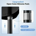 thumbnail image 4 of Telescoping Corner Shower Caddy Tension Pole - Rust Proof 4 Tier Shampoo Storage Organizer for Inside Shower, Bathtub and Bathroom Floor Standing Rack, 4 of 10