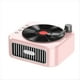 thumbnail image 1 of Altavoz Retro Bluetooth 5.3, Estilo Fonógrafo del Siglo XVIII, Sonido Estéreo de 360°, Disco de Vinilo, Color Rosa, 1 of 5