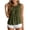 Army Green, variant on Womens Sleeveless Tiered Ruffle Tank Tops- Crew Neck Summer Relaxed Fit Ribbed Knit Casual Cute Babydoll Tops White Size S