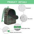 thumbnail image 4 of Minimalist Plaid Backpack with Waterproof Build and Padded Shoulder Comfort, 4 of 5