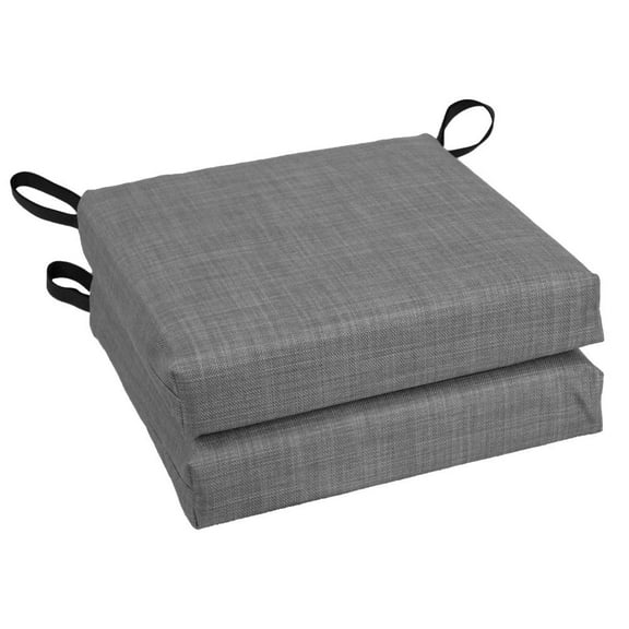 Blazing Needles 16-inch Outdoor Cushion, Cool Gray