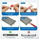 thumbnail image 4 of Correa de muñeca universal Uxcell, 2 paquetes de correa ajustable de poliéster con parche de acero inoxidable, correa multifuncional para teléfono celular para la mayoría de los smartphones, Amarillo, 4 of 6