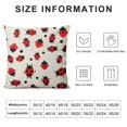 thumbnail image 5 of Fenyluxe  Ladybug Pillow Cover,Decorative Throw Pillow Ladybird Seamless Pattern Pillow cases Outdoor Indoor Square Cushion Covers for Home Sofa couch 20x20in, 5 of 5