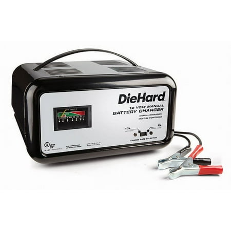 Diehard 71221 Manual Handheld Battery Charger 10Amp With Carrying Handle