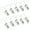 Milky white, variant on Set of 10pcs Clips Bag Hanger Pants Hooks Stainless Steel Garment Clips for Travel and Home Clothing Storage