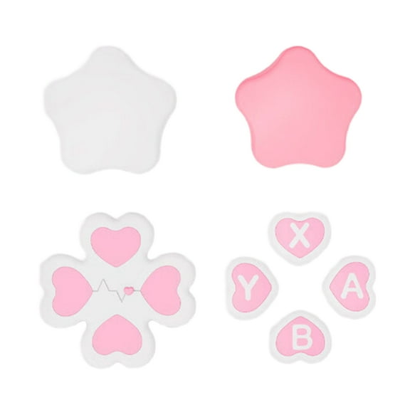 YIEMEEN Silicone D-pad Button ABXY Key Sticker Skin for Gaming Controller