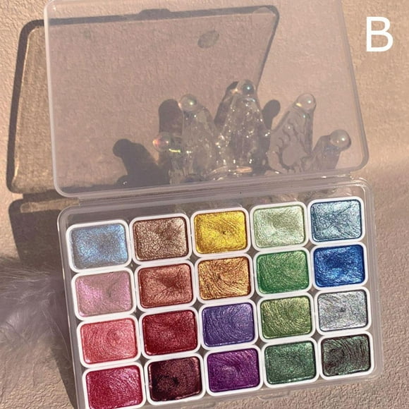 20Color Watercolor Painting Pigments Set Pearlescent Watercolor NonToxic