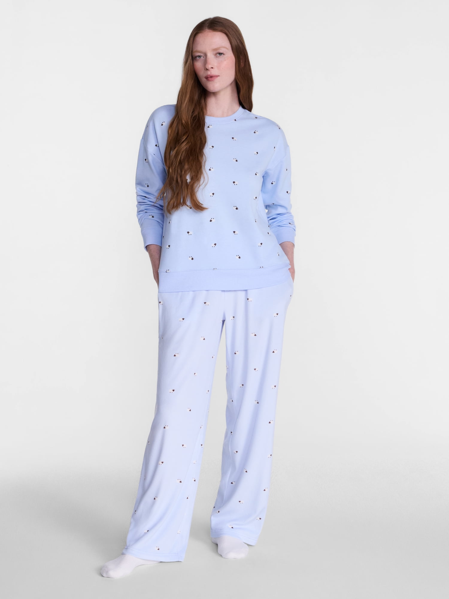 Joyspun Women's Velour Sleep Pants, Sizes XS-3X