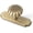 Brushed Antique Brass, variant on Solid Brass Cabinet Knob with Backplate, Brushed Brass Pumpkin Drawer Pull for Kitchen, Bathroom Handle, 6 Pack