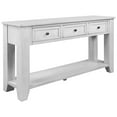 Console Table, Modern Narrow Side Table with 3 Storage Drawers and 1