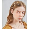 thumbnail image 3 of 2 Pcs Alloy Moon Five-pointed Star Headbands Bridal Hair Hoop Wedding Hair Accessories Ornaments for Elegant Women Girls, 3 of 5