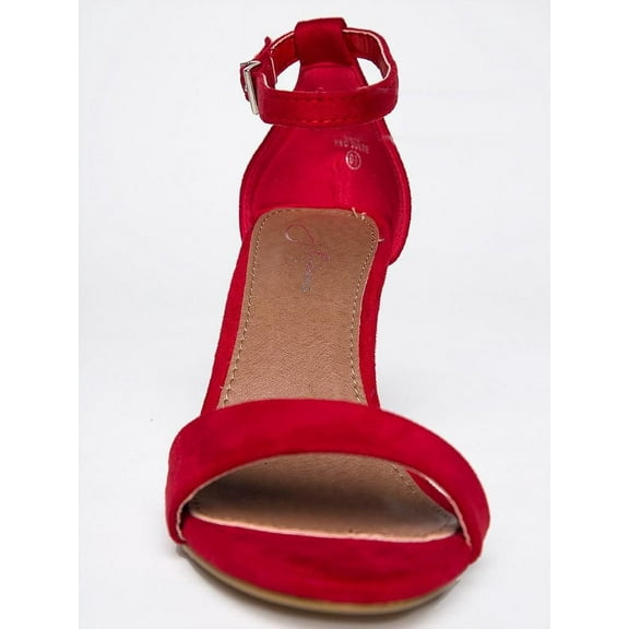 J. Adams Marrow Chunky Boot - Western Fringe Cowboy Low Bootie Heel - Ankle Strap Open Toe High Block Sandals for Women