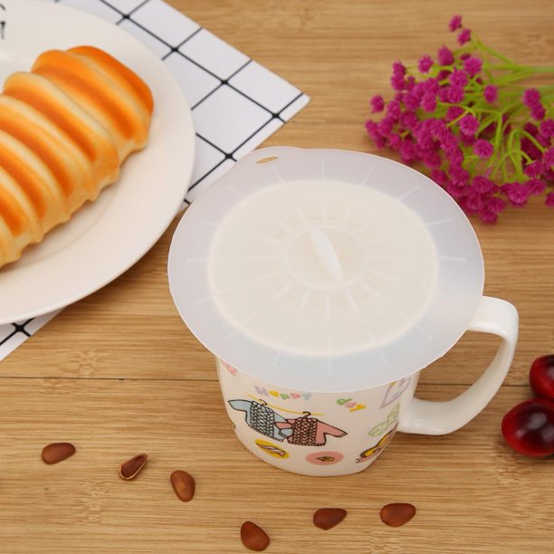 Tapa de taza a prueba de fugas a prueba de polvo de silicona antideslizante resistente al calor (120 mm) Tmvgtek Original