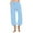 Blue, variant on AherBiu Capri Pants for Women Straight Wide Leg Lightweight Drawstring High Waisted Summer Casual Loose Capris with Pockets