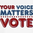 thumbnail image 3 of CafePress - Your Voice Matters Ringer T - 100% Cotton Ringed T-Shirt, 3 of 4