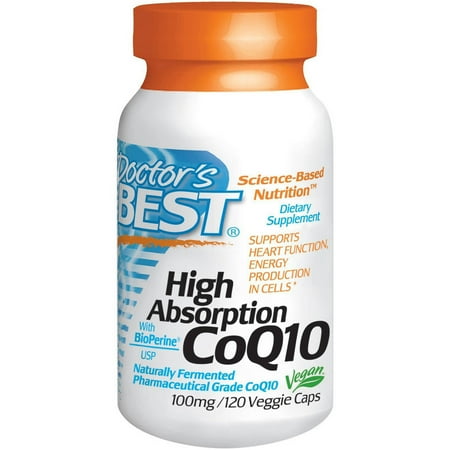 Doctor's Best High Absorption CoQ10 100mg, 120 CT