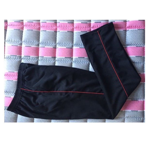 Pantalones de uniforme de verano para hombres y mujeres, un bar con borde blanco, pantalones de escuela secundaria azules para estudiantes de secundaria, pantalones escolares de primavera y otoño de