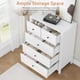 thumbnail image 5 of De altura 5-cajón moderno de madera cómoda con deep cajones y metal knobs para para niños' dormitorio, entrada o hallway, 5 of 8