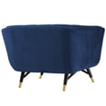thumbnail image 4 of Modway Adept Performance Velvet Armchair in Midnight Blue, 4 of 5