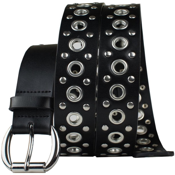 Nickel Smart Black Studded Nickel Free Belt Ii 34 Walmart Com Walmart Com