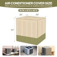 thumbnail image 4 of Aoodor Heavy Duty Air Conditioner Cover, 600D Waterproof Oxford Winter Central Air Conditioner Cover for Outside Unit, 36"W x 36"D x 40"H, 4 of 9