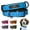 Blue, variant on Didog Personalised Dog Collars PU Leather Padded Custom Engraved with Pet Name and Phone Number