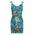 thumbnail image 4 of Vestido sin mangas con tirantes de jersey con estampado sexy a la moda para mujer Pompotops qyievc1320, 4 of 4