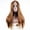 Brown, variant on Korean Style Long Straight Hair Wig for Women - Medium Parted Bangs, Full Head Coverage, Trendy and Chic Design