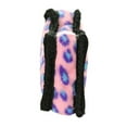thumbnail image 3 of Tuffy Jr Bone2 Pink Leopard Durable Plush Dog Toy, 3 of 8