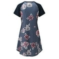 thumbnail image 4 of zttd womens maternity casual short sleeve nursing dress nightdress for breastfeeding, 4 of 9